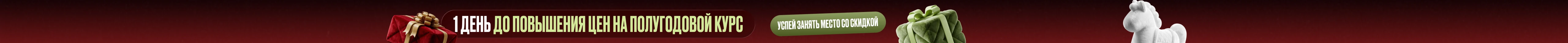 Твой новогодний подарок заждался тебя: Забери скидку от 25% до 11 января