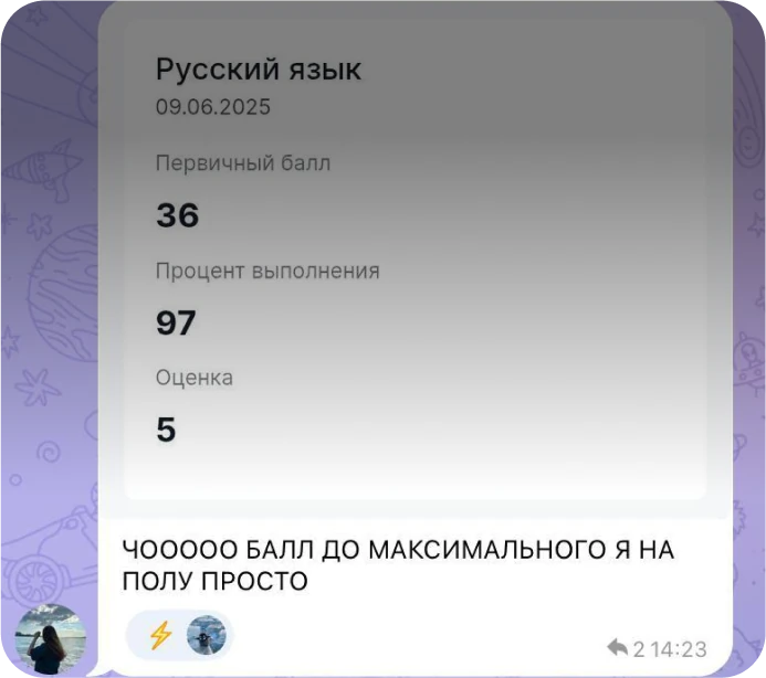 Оценка 5 по ОГЭ
