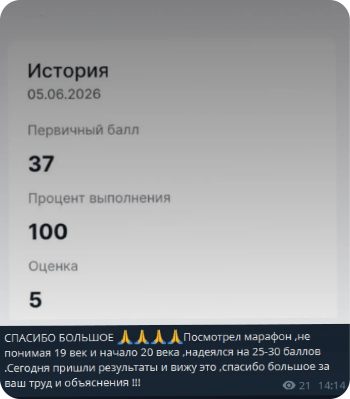 Оценка 5 по ОГЭ