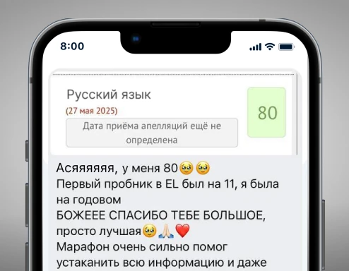 <span>Хочет 80+ баллов, <br></span> но не знает с чего начать