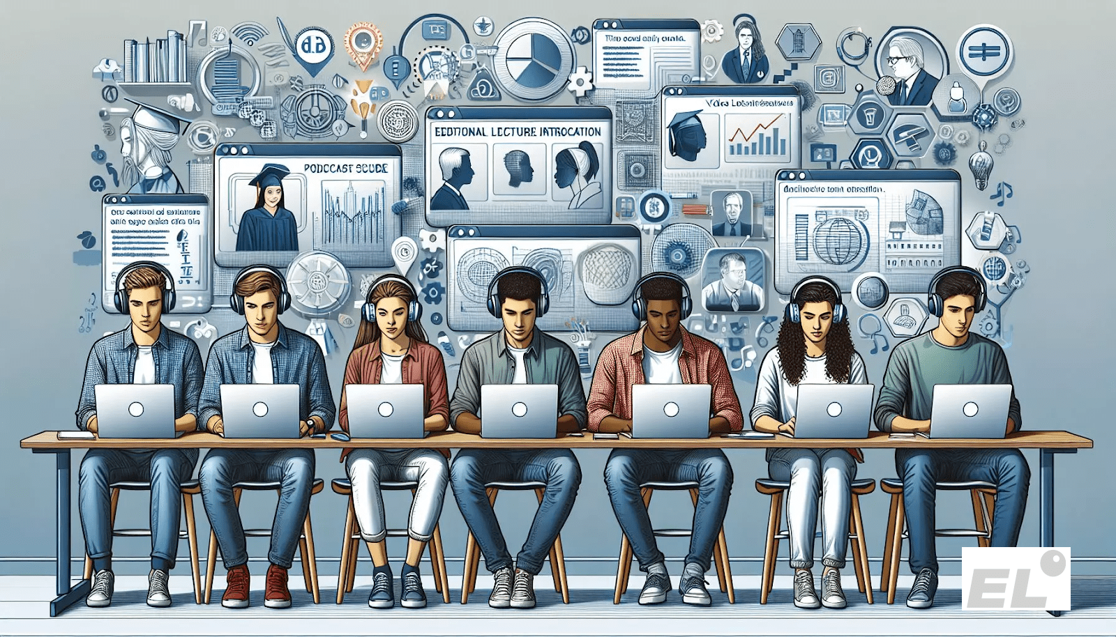 Подкасты и видеолекции.