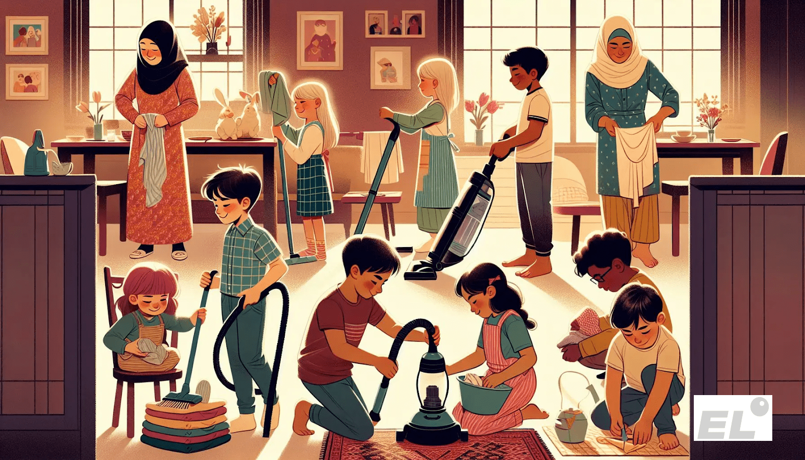 Домашние обязанности детей: как приучить ребенка помогать по дому