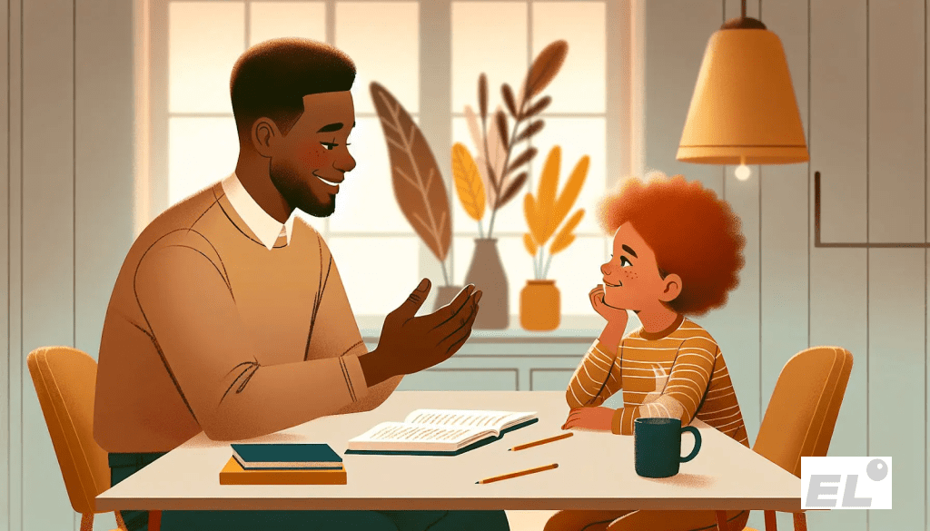 Однажды племянник отказался садиться за уроки, спрятался под стол.