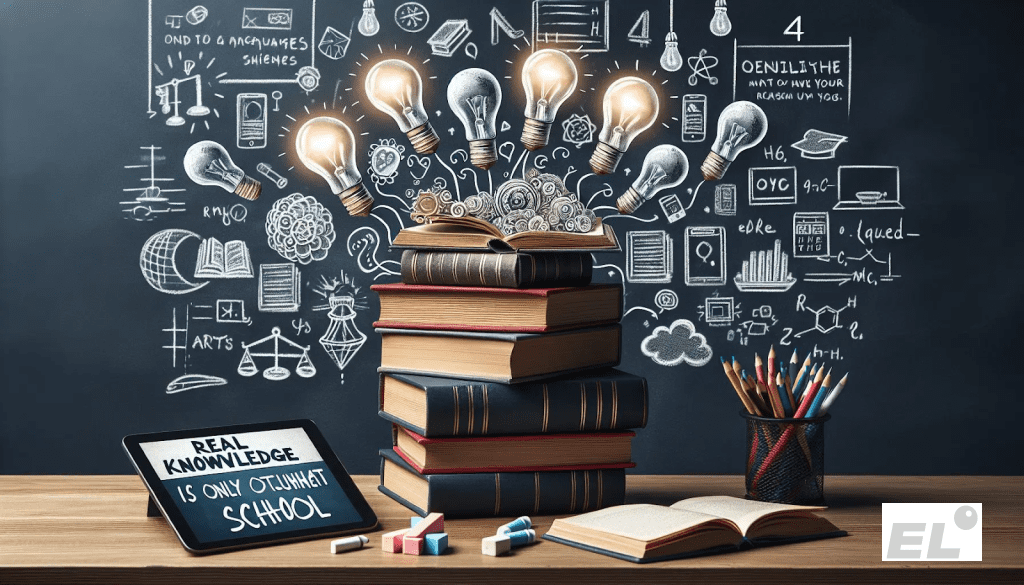 Образование — это больше, чем уроки в классе, учебники.