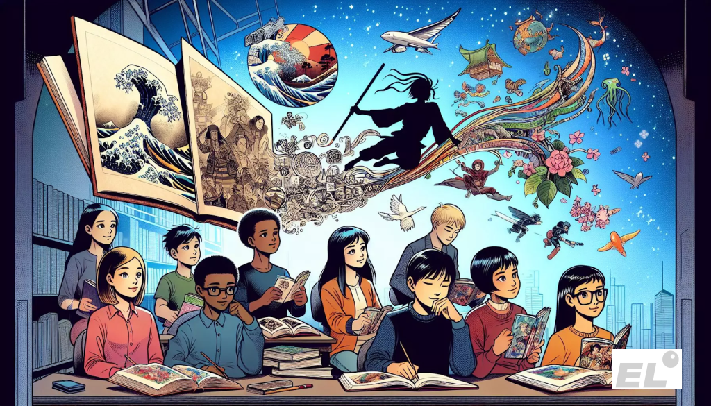 Эти издания — это графические романы из Японии.