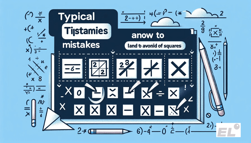 Самая частая ошибка — неверный знак у среднего члена.