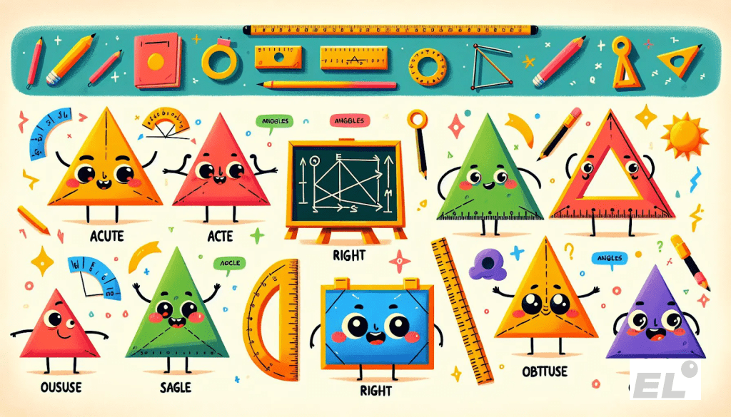 Давай разберём эту классификацию, сравнивая каждый угол с самым известным — прямым (90°), как у листа бумаги.