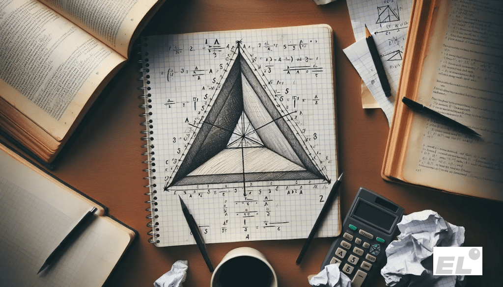 В университете я как-то показал другу самое простое доказательство — с бумажным треугольником.