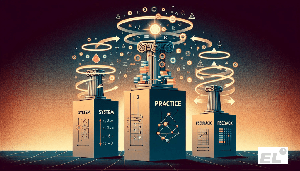 Когда я разделил подготовку на три части, то есть систему, практику, обратную связь, всё стало двигаться быстрее.