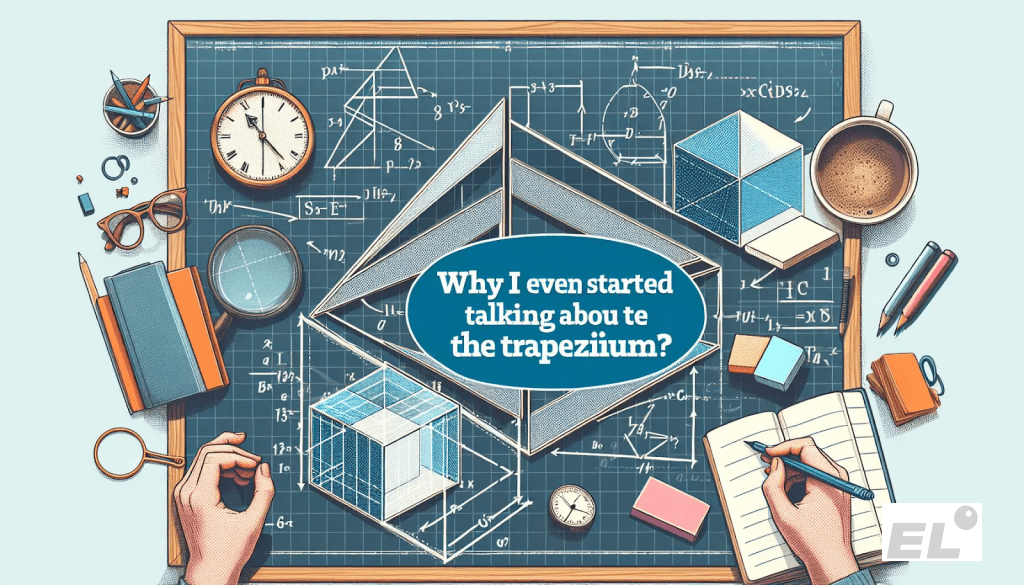 Каждый раз, когда на чертеже появляется фигура, похожая на «перекошенный» параллелограмм, самое время вспомнить трапецию.