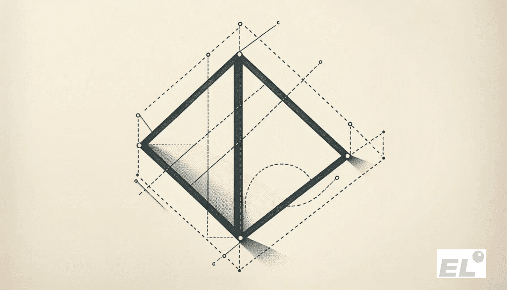 Если присмотреться, диагонали в четырёхугольниках как внутренние «проводники».