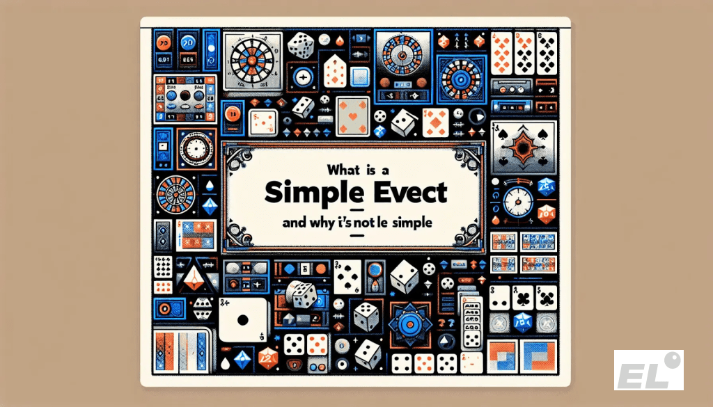 Простое событие — это исход, который нельзя разбить дальше: например, «выпал орёл» при броске монеты.