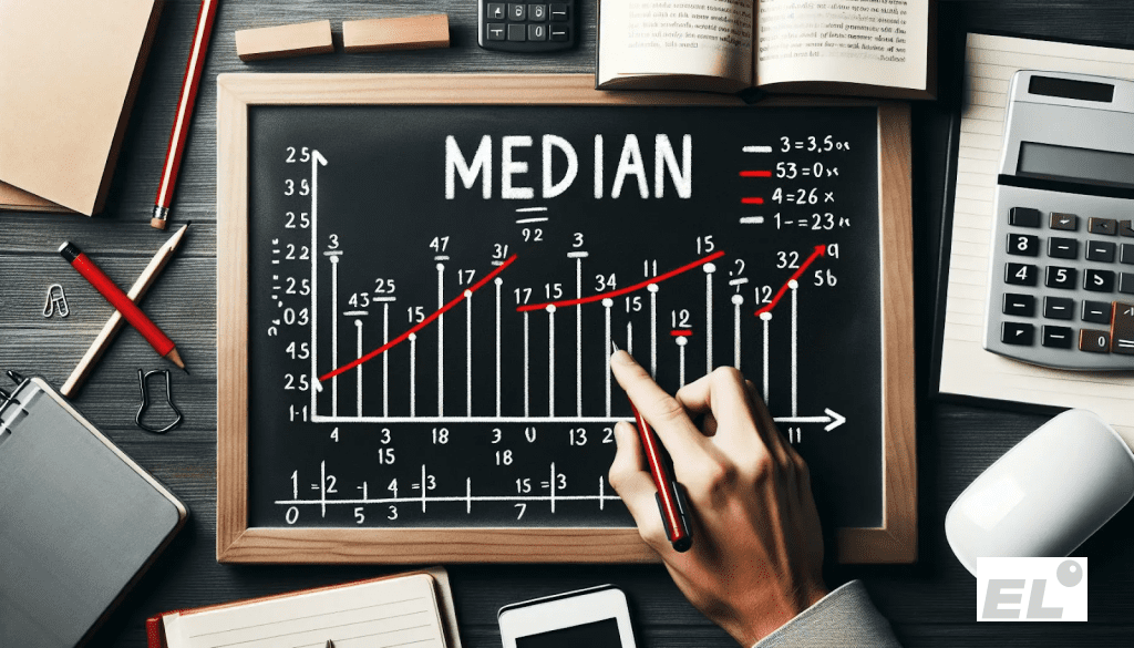 Медиана показывает «середину» набора данных.