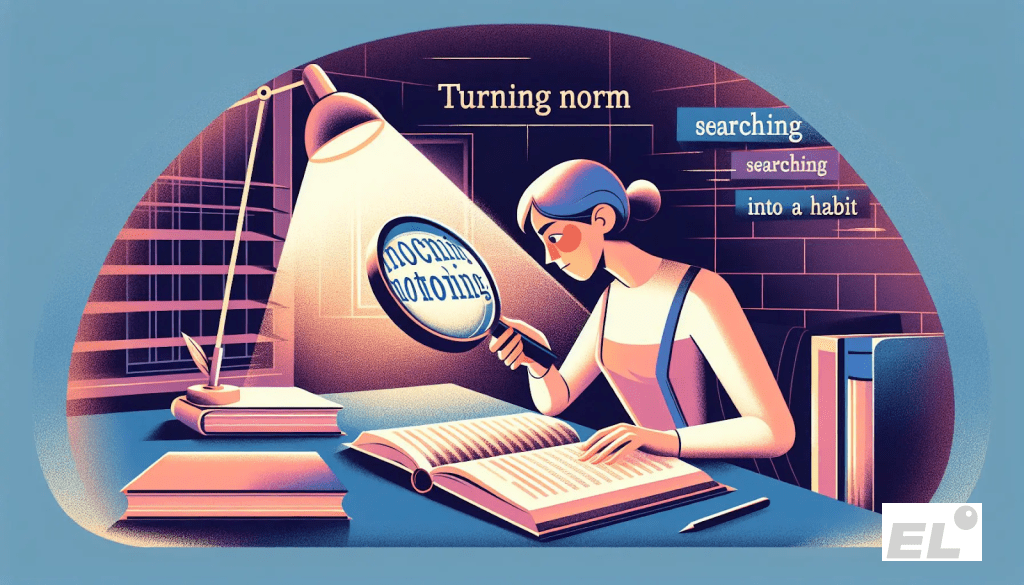 Привычка заглядывать в словарь похожа на зарядку: сначала лень, потом становится естественной.