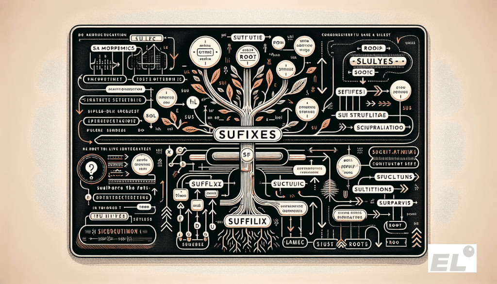 Суффикс — это часть слова между корнем и окончанием.