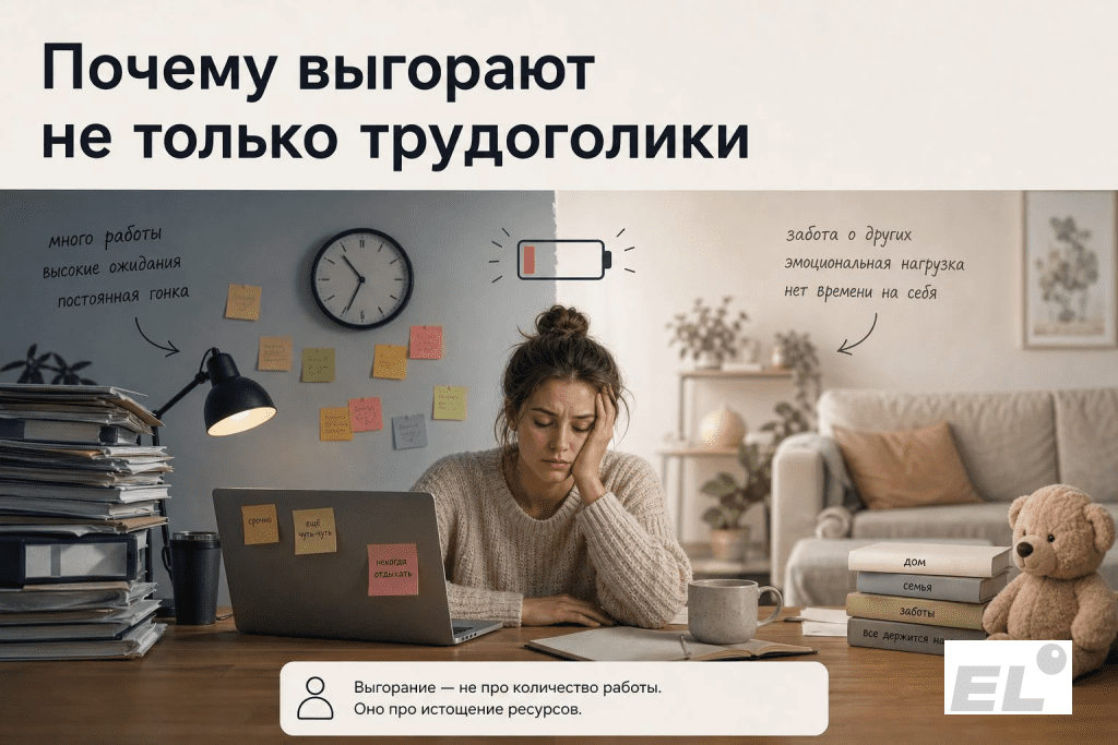 Миф, который я часто слышу: выгорают только те, кто работает по 14 часов.