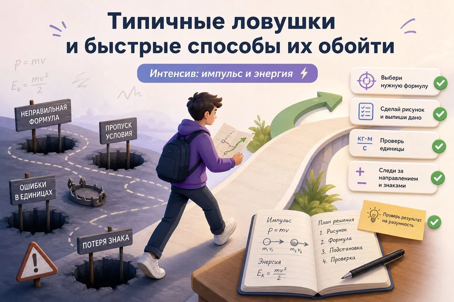 На экзамене ты решаешь не просто абстрактную задачу — ты воспроизводишь физическую реальность.