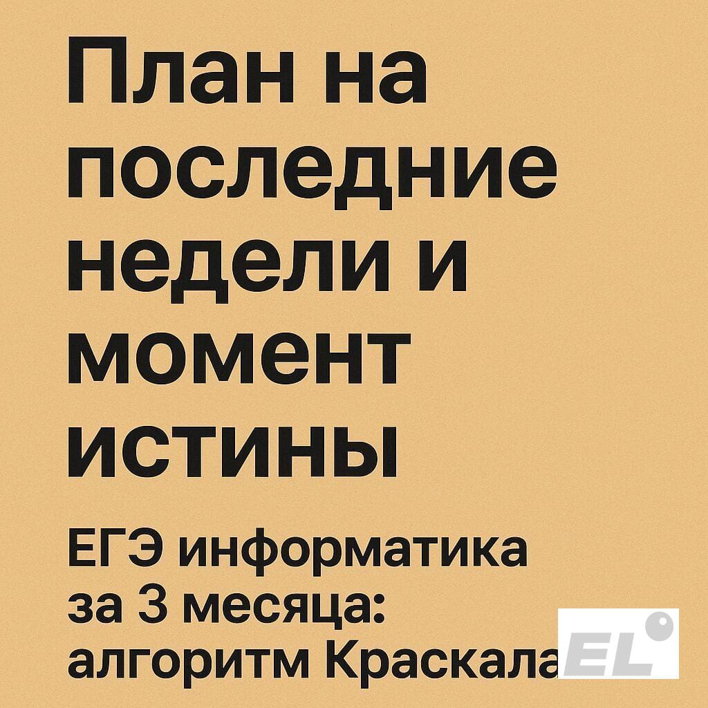 План на последние недели и момент истины План на последние недели и момент истины