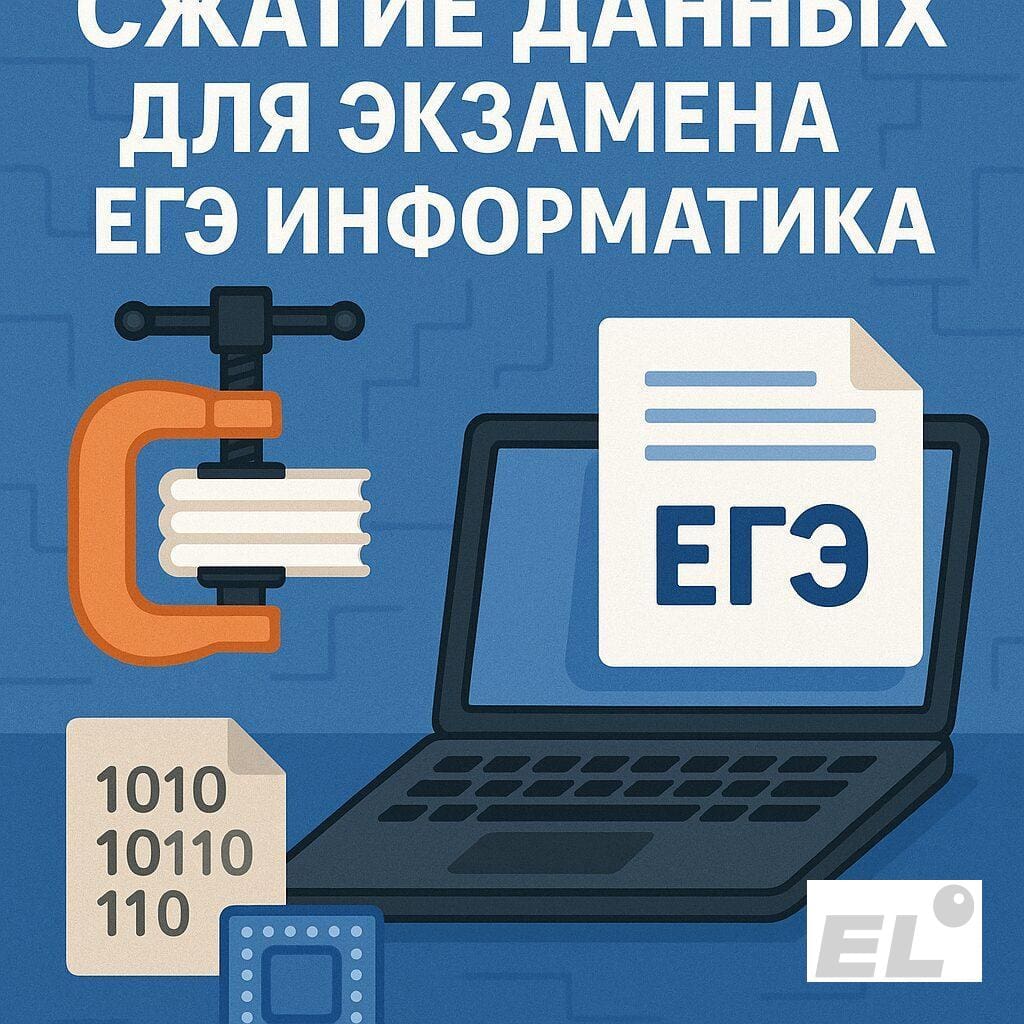 Сжатие данных для экзамена ЕГЭ информатика