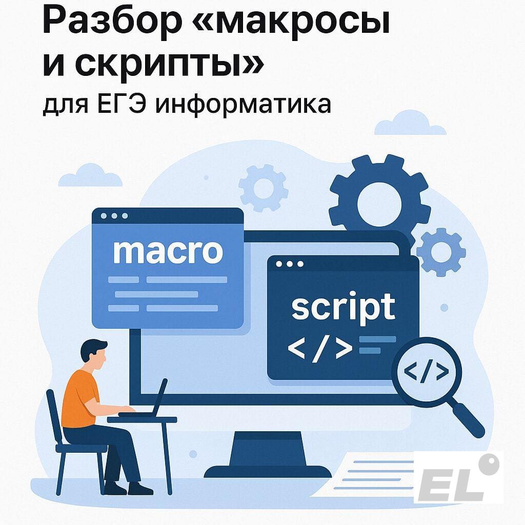 Разбор «макросы и скрипты» для ЕГЭ информатика