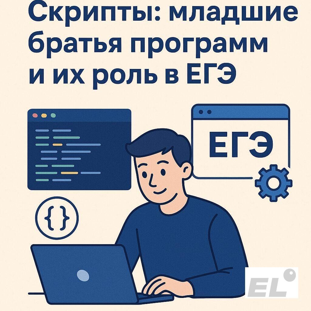 Скрипты: младшие братья программ и их роль в ЕГЭ Скрипты: младшие братья программ и их роль в ЕГЭ