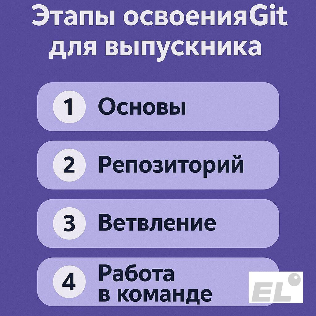 Этапы освоения Git для выпускника