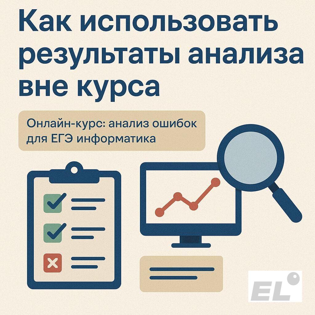 Как использовать результаты анализа вне курса