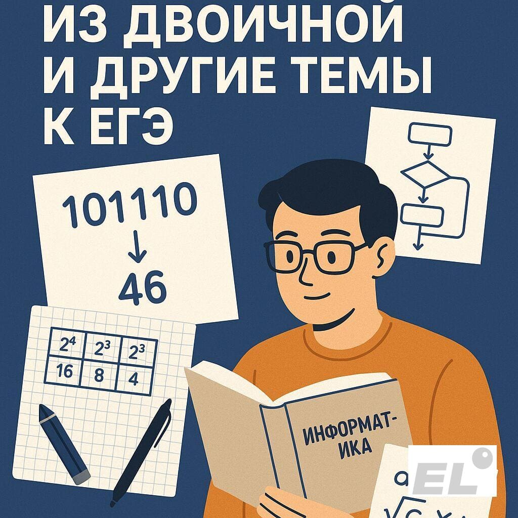 Перевод из двоичной и другие темы к ЕГЭ