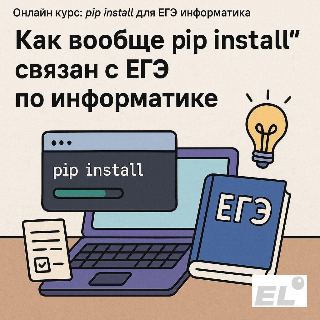 Как вообще “pip install” связан с ЕГЭ по информатике Как вообще “pip install” связан с ЕГЭ по информатике