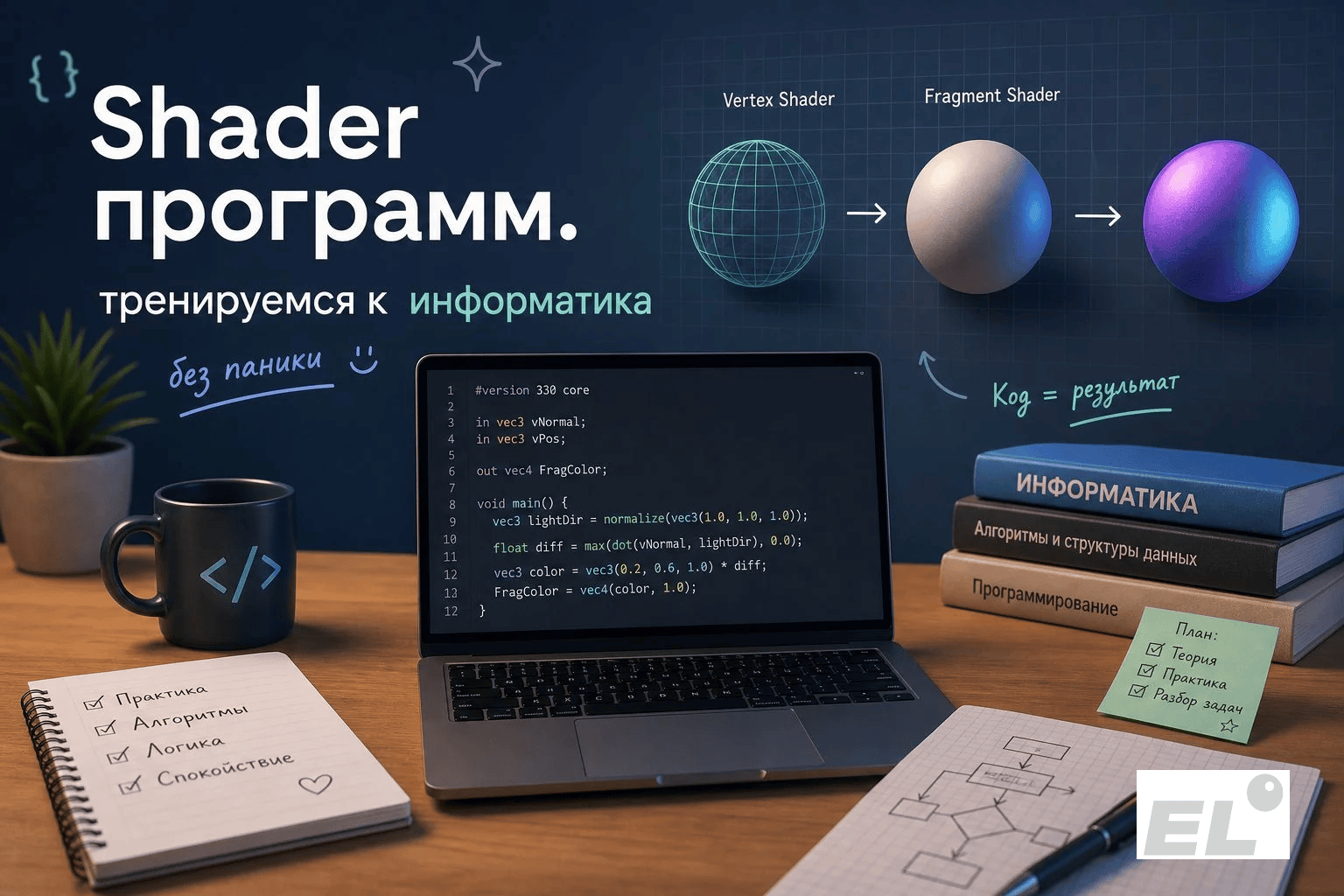 Shader программ.: тренируемся к ЕГЭ информатика