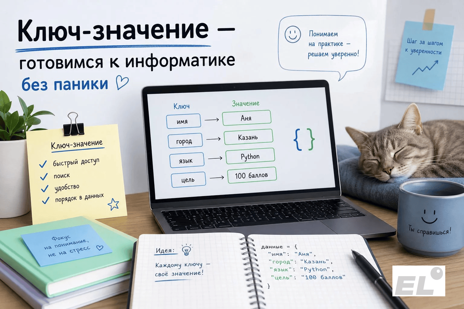 Словари в Python для ЕГЭ: как структура «ключ-значение» спасает баллы