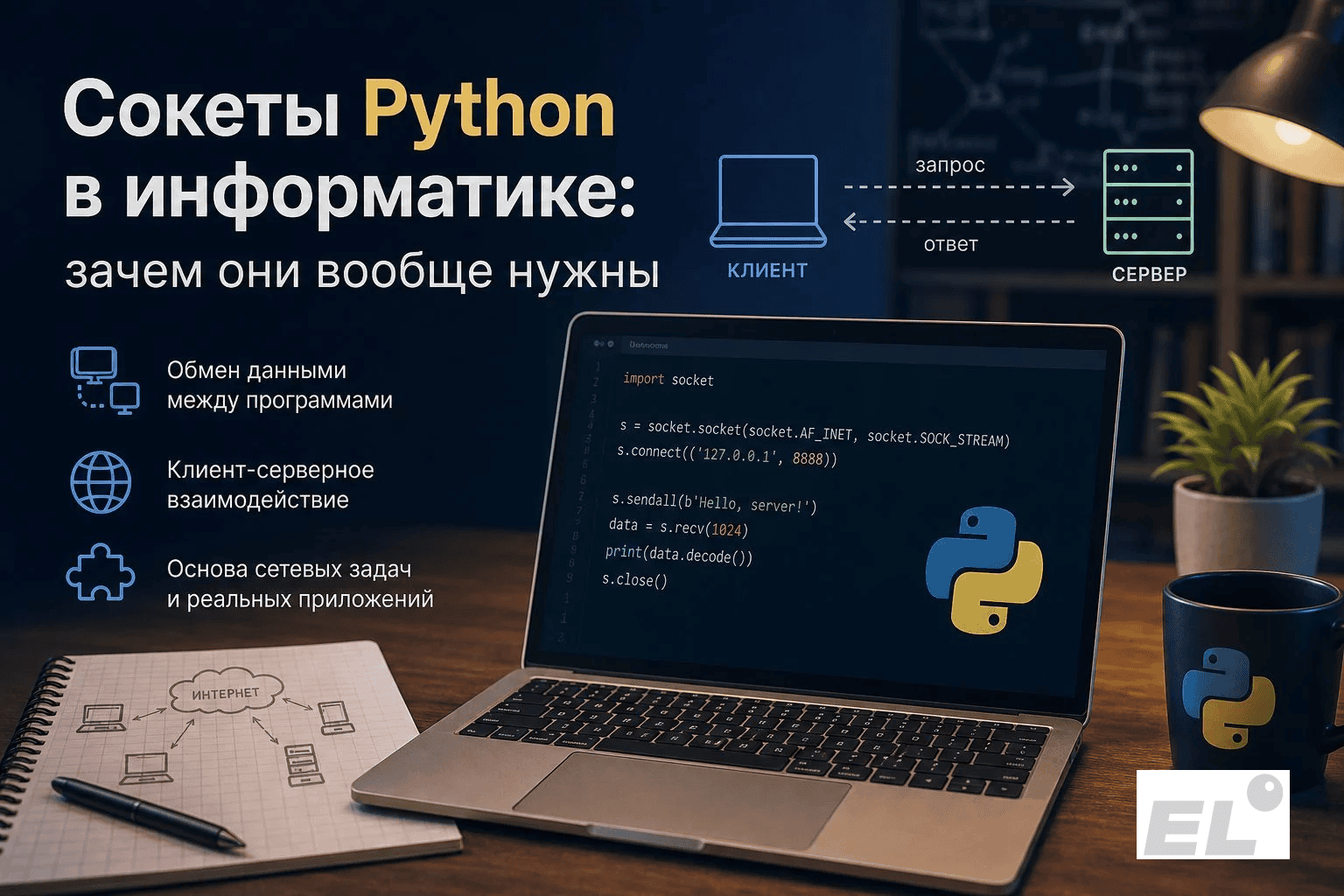 Понимаем байты и кодировки: как сокеты Python помогают решать задачи ЕГЭ