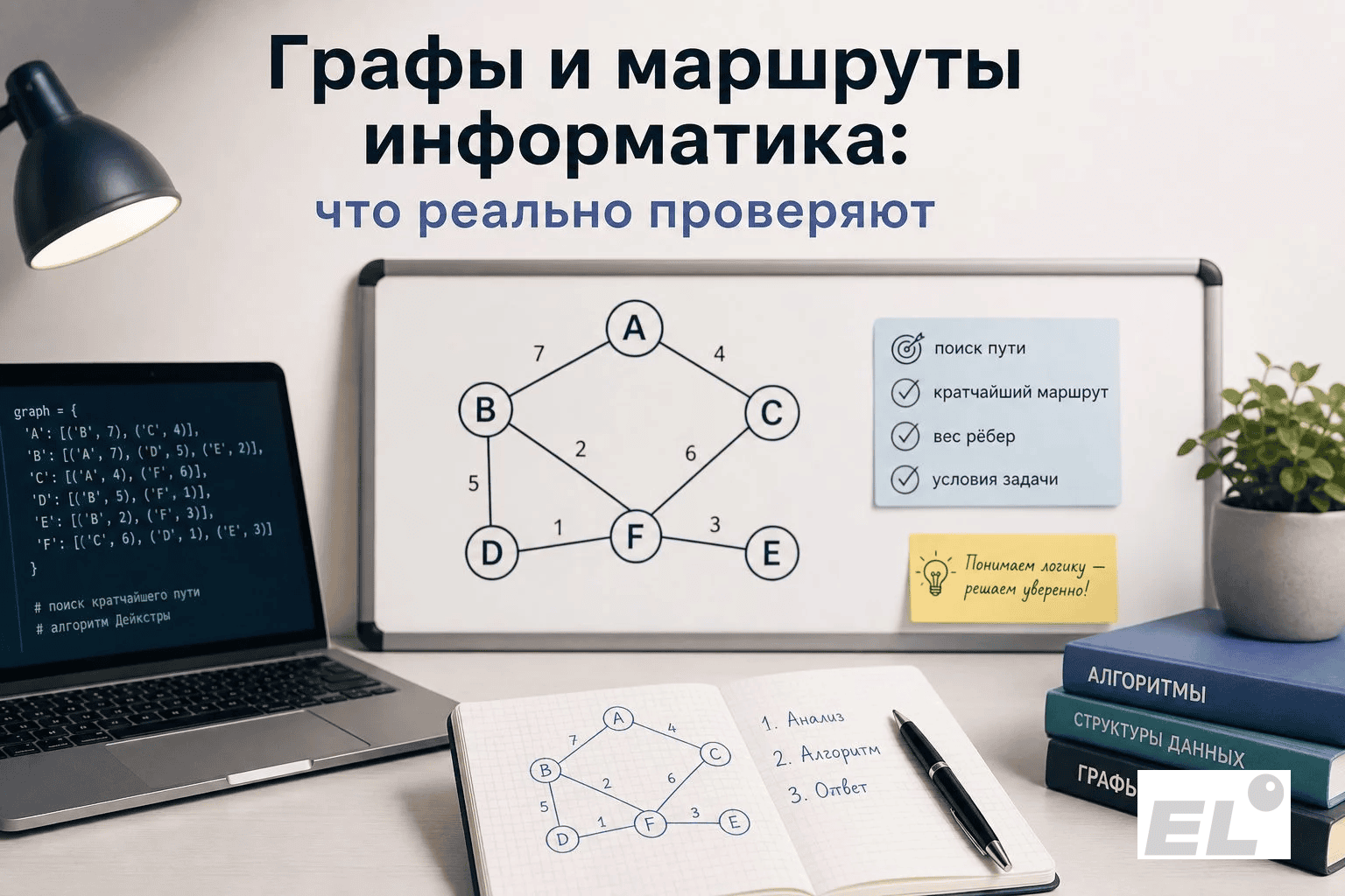 Задание 1 ЕГЭ по информатике: графы, таблицы и маршруты без паники