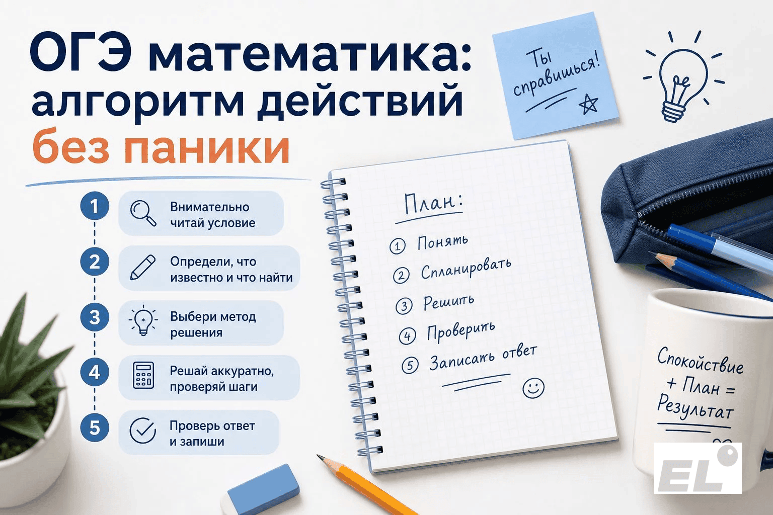 ОГЭ по математике: алгоритм действий