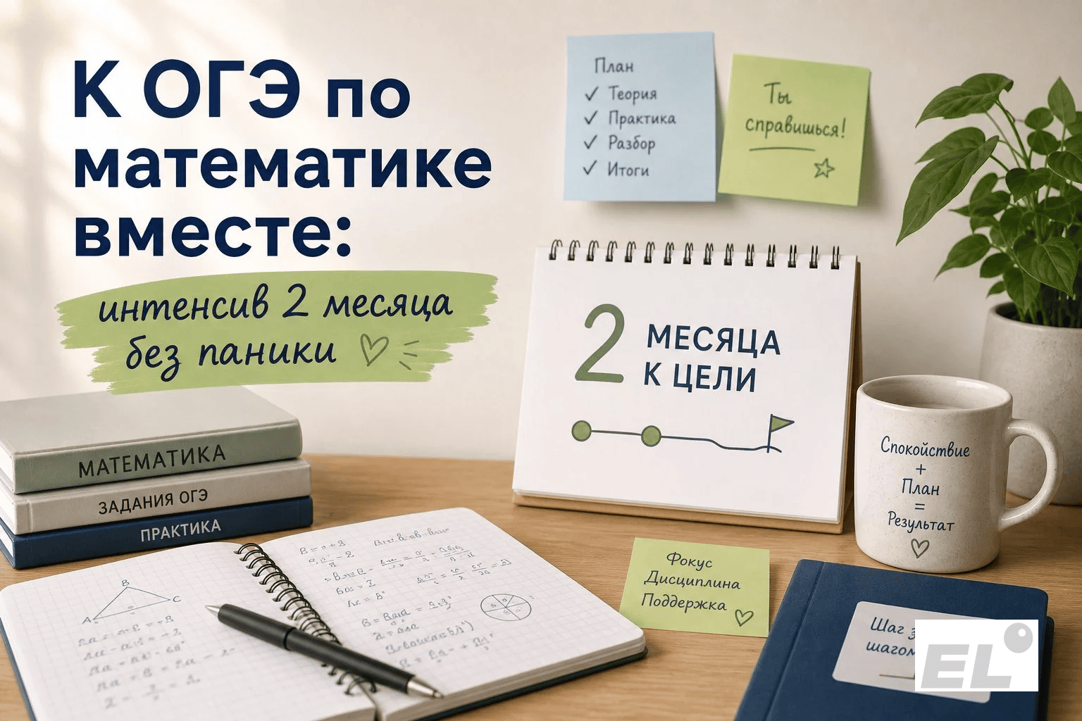 К ОГЭ по математике вместе: интенсив 2 месяца