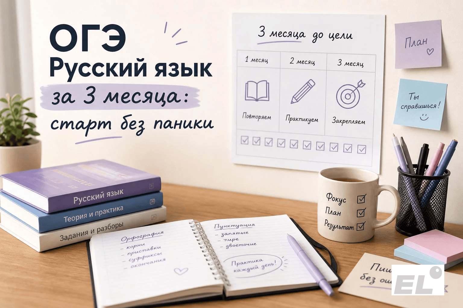 ОГЭ русский язык за 3 месяца: пишем без ошибок