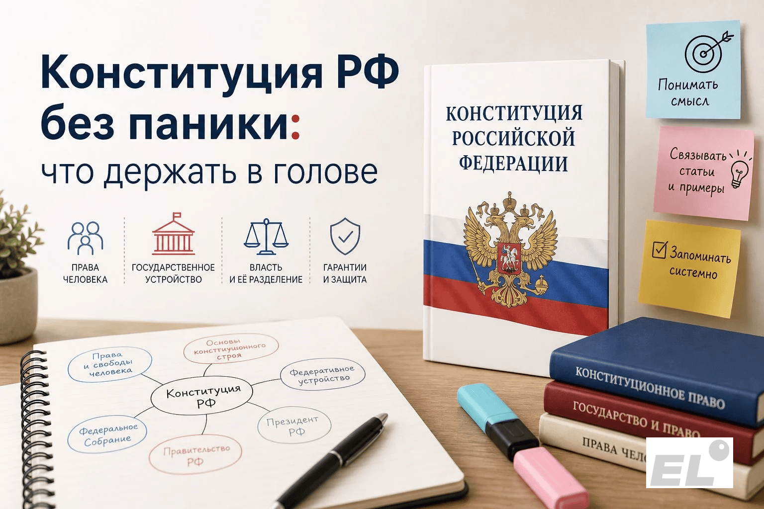Конституция РФ на ЕГЭ по обществознанию: шаг за шагом к высоким баллам