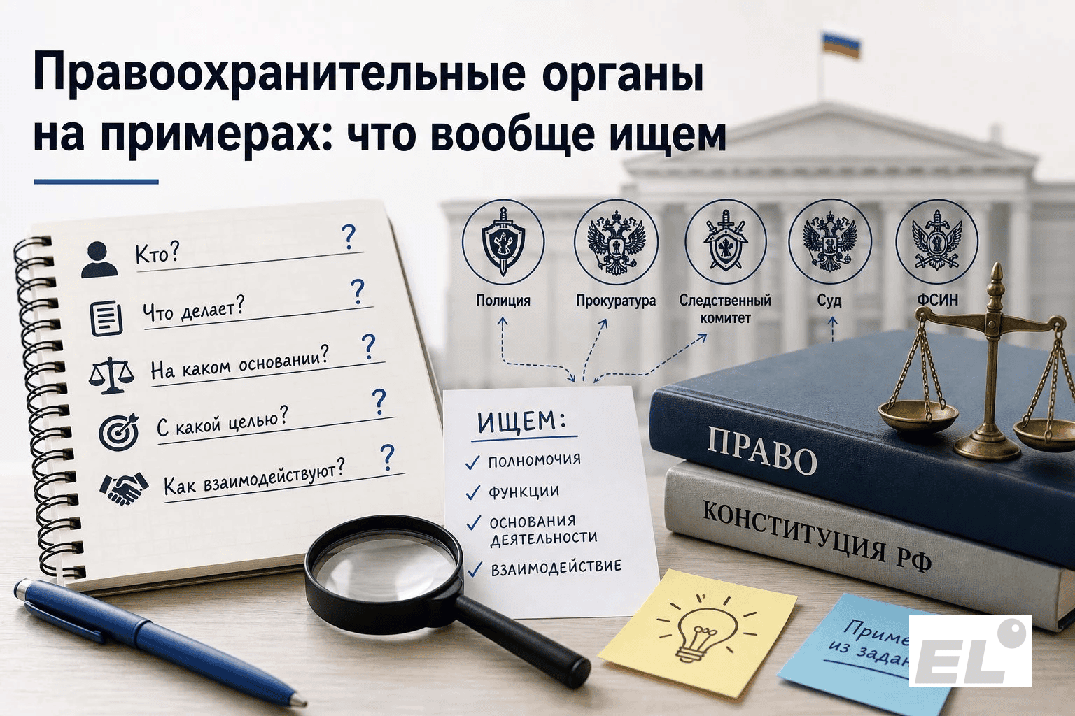 Правоохранительные органы на ЕГЭ по обществознанию: разбор без паники