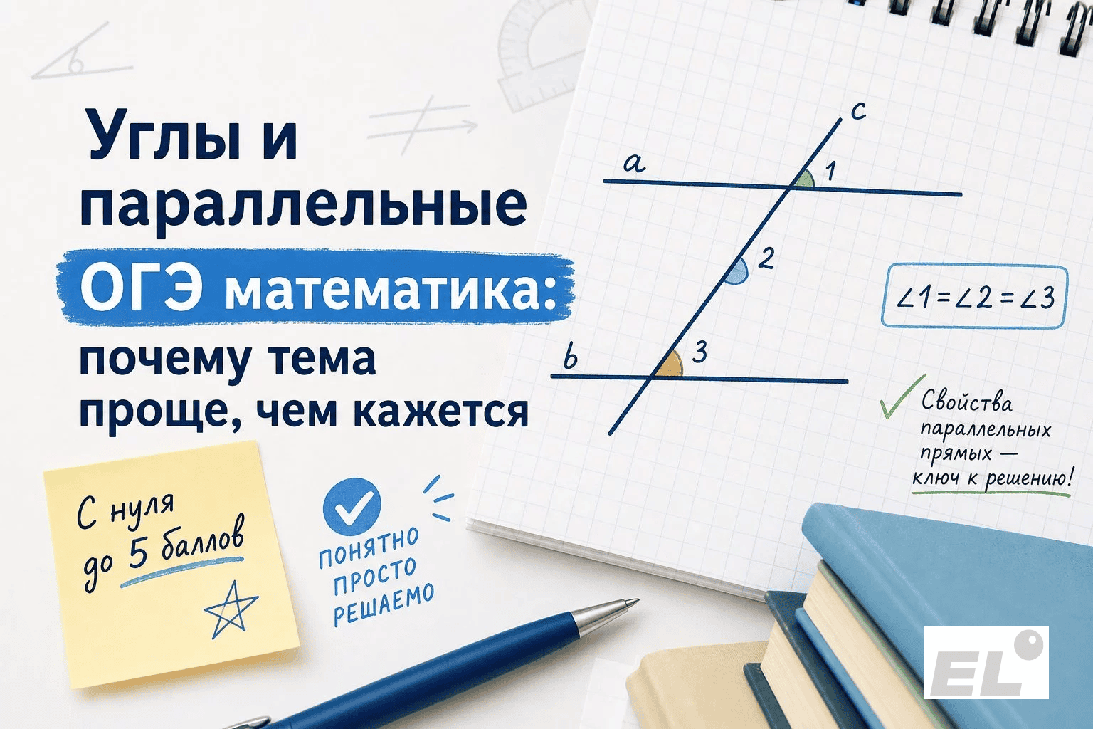 Углы и параллельные прямые на ОГЭ: как решать задачи с нуля