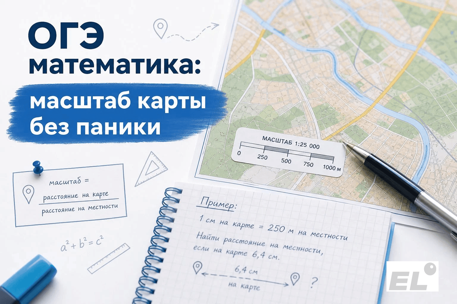 Масштаб карты на ОГЭ по математике: как решать задачи без ошибок