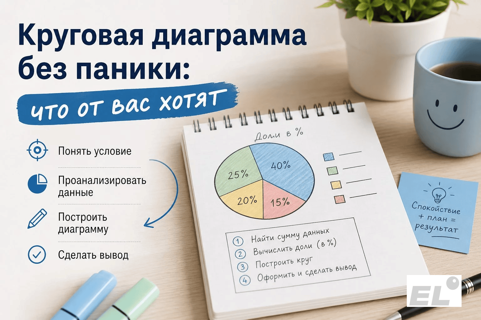 Круговая диаграмма на ЕГЭ по обществознанию: как описывать данные без ошибок