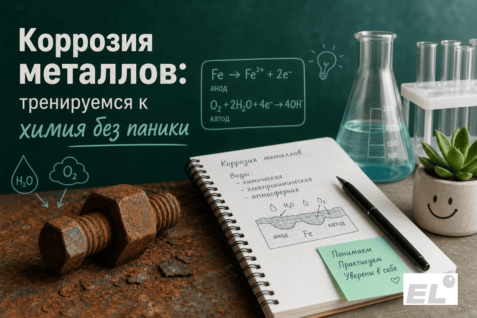 Коррозия металлов на ЕГЭ по химии: как решать задачи без ошибок