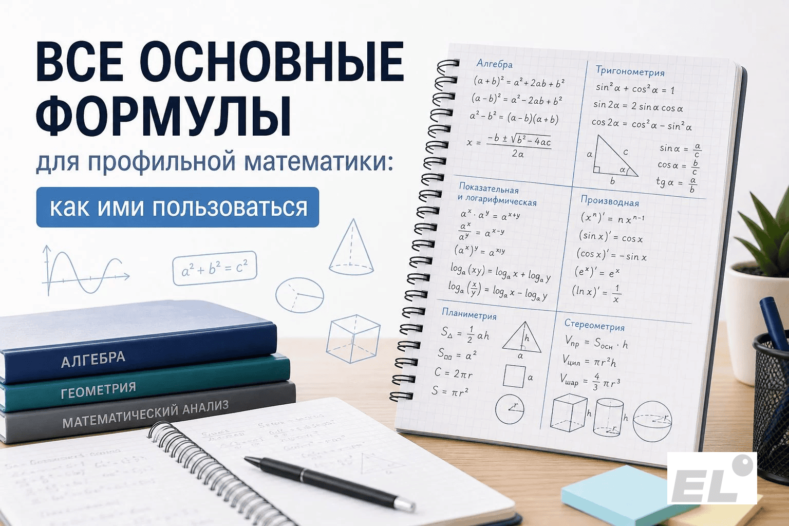 Все формулы для ЕГЭ по профильной математике: как решать задачи без ошибок