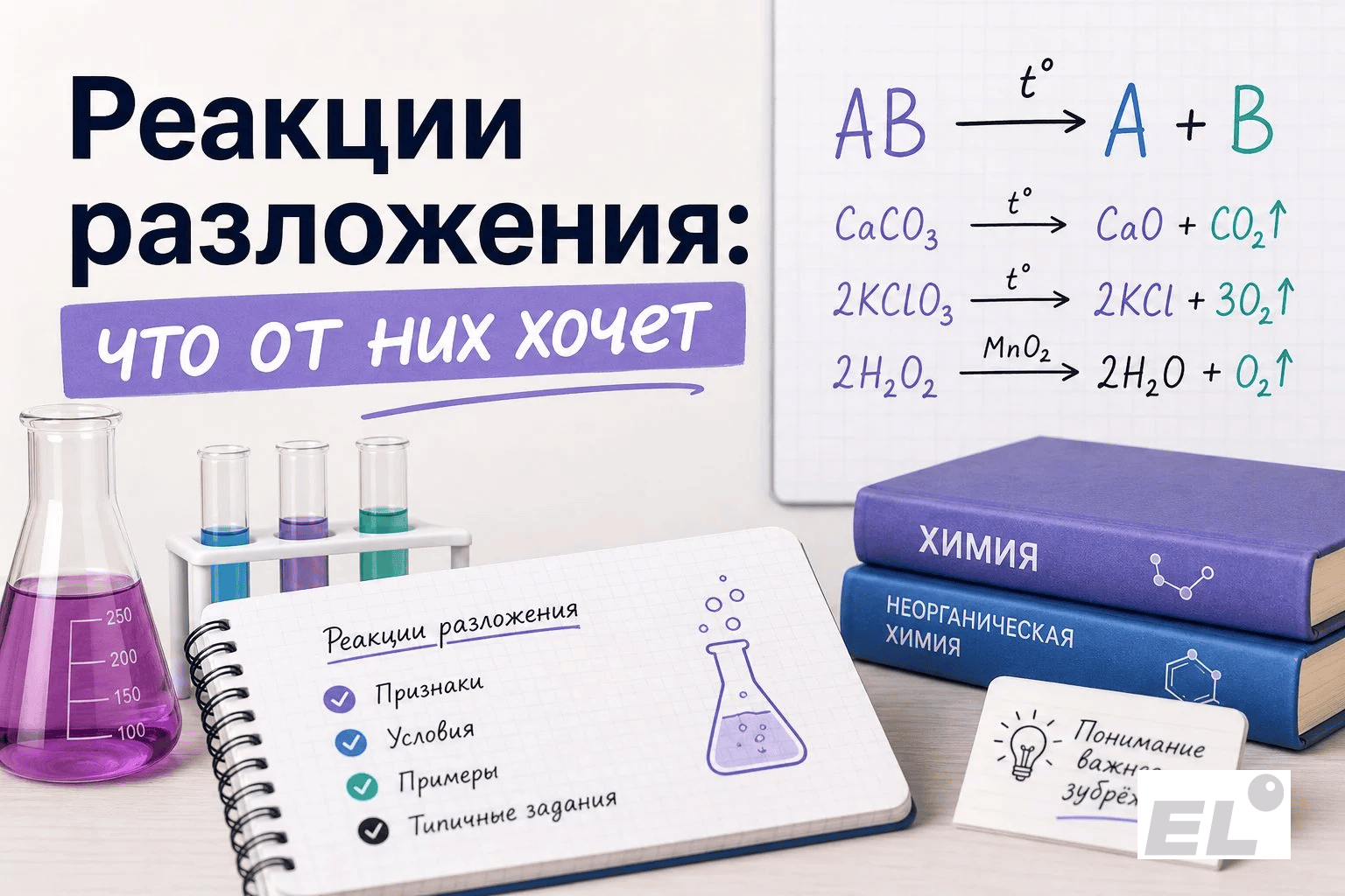 Реакции разложения на ЕГЭ по химии: как решать задачи без ошибок
