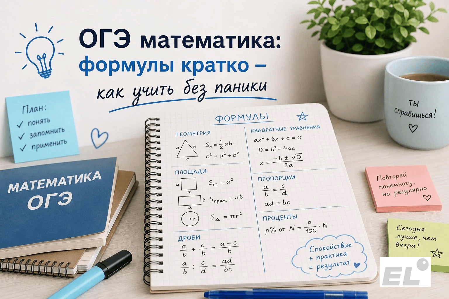 Формулы ОГЭ по математике кратко: шпаргалка с примерами и ловушками
