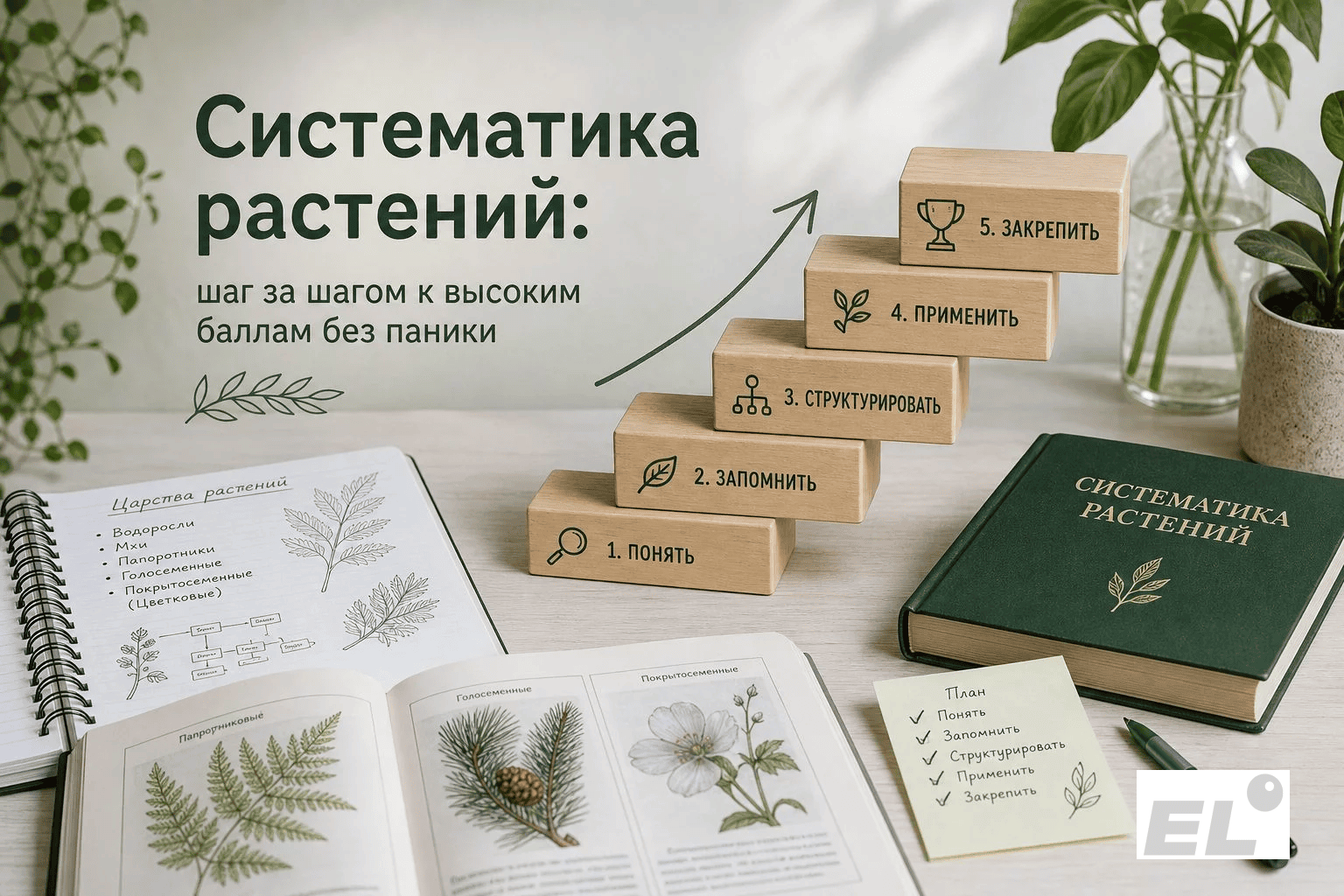 Систематика растений ОГЭ биология: как отличить мхи от папоротников и не запутаться