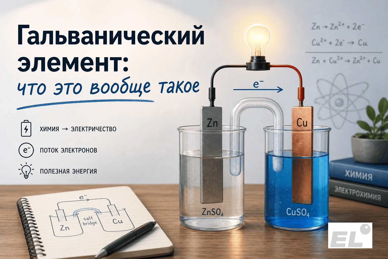 Гальванический элемент без сложностей: разбираем тему поэтапно