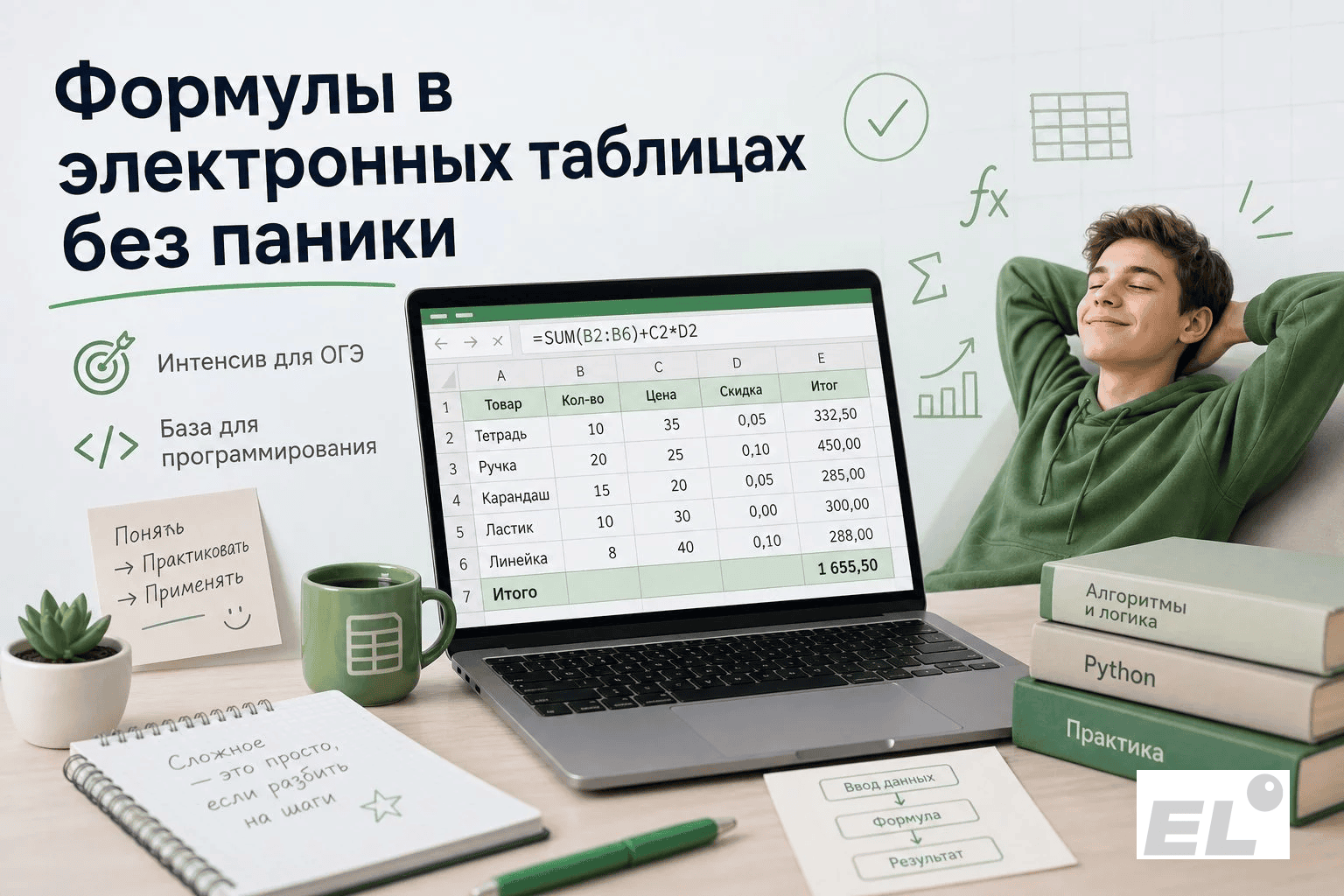 Формулы в электронных таблицах на ОГЭ по информатике: от СУММ до программирования