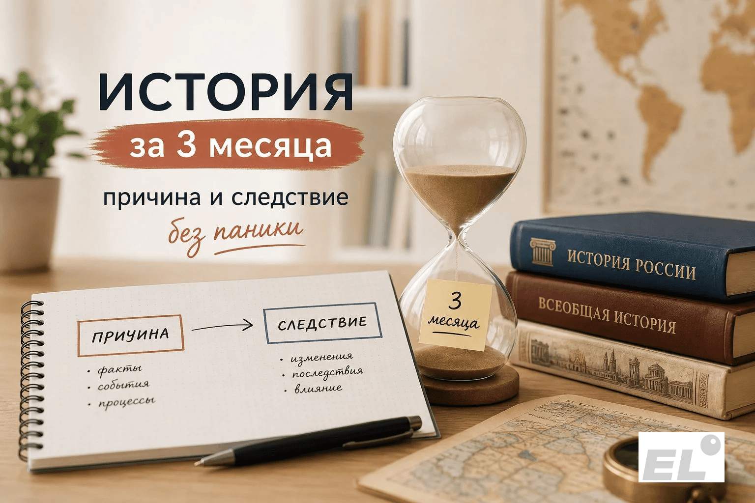 ЕГЭ история за 3 месяца: причина и следствие