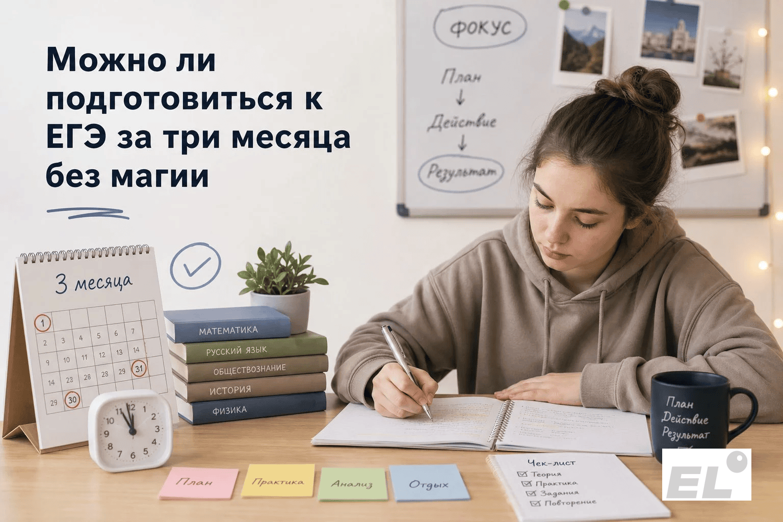 Как подготовиться к ЕГЭ за три месяца: пошаговый план +12 недель до 80+ баллов